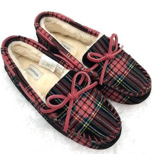 J Crew Crewcuts Stewart Tartan Moccasin Slippers